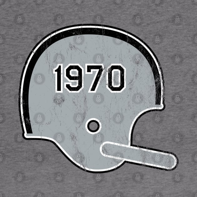 Las Vegas Raiders Year Founded Vintage Helmet by Rad Love